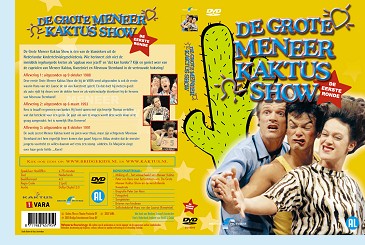 De buitenkant van de DVD van De Grote Meneer Kaktus Show Deel 1