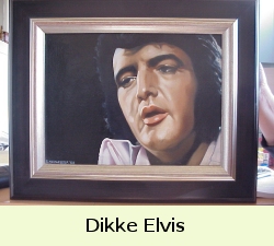 Schilderij Elvis Presley in zijn dikke periode